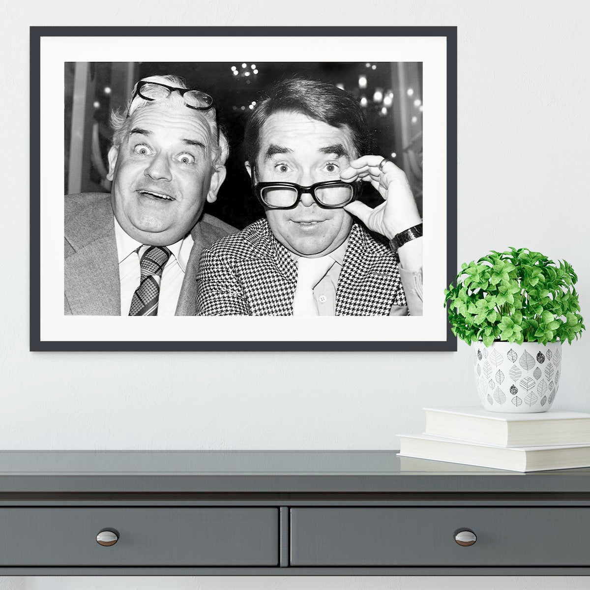 The Two Ronnies Framed Print - Canvas Art Rocks - 1