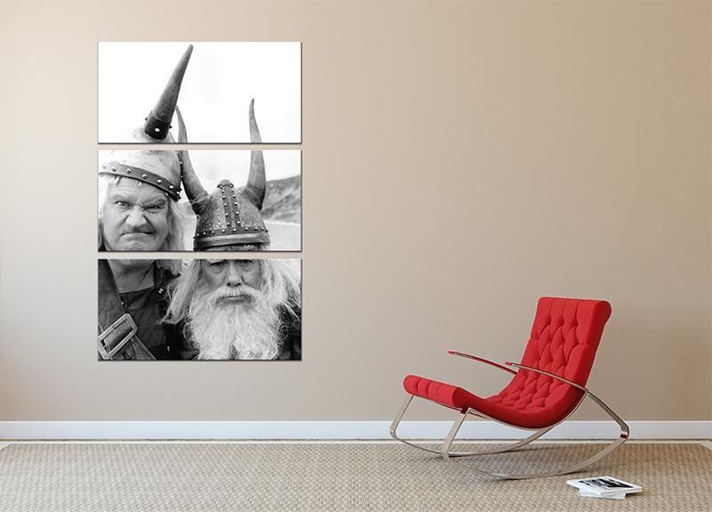 The Two Ronnies dressed as Vikings 3 Split Panel Canvas Print - Canvas Art Rocks - 2