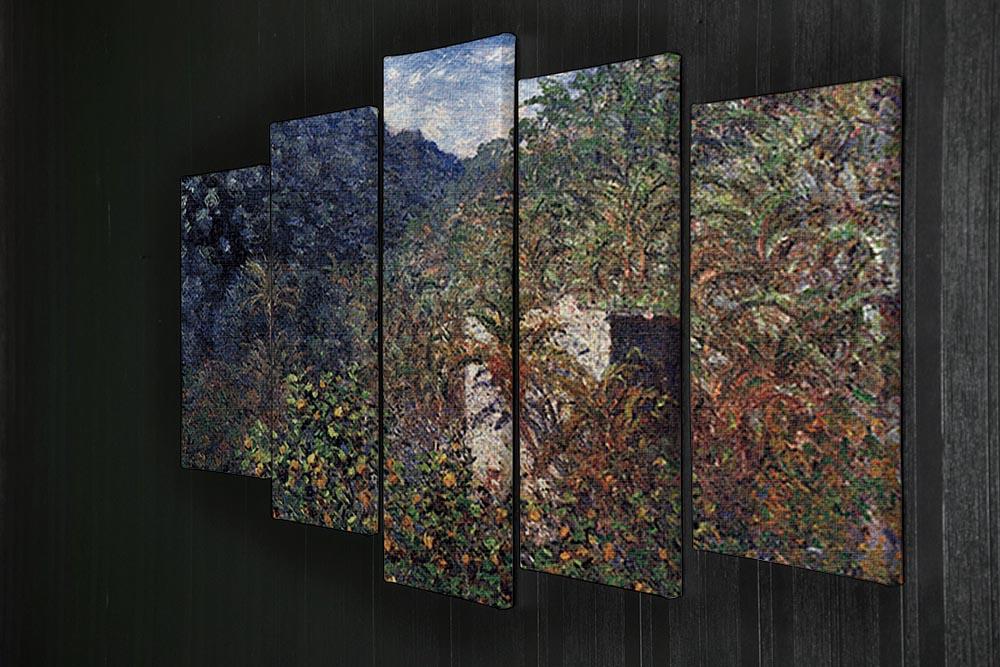 The Valley Sasso Bordighera by Monet 5 Split Panel Canvas - Canvas Art Rocks - 2