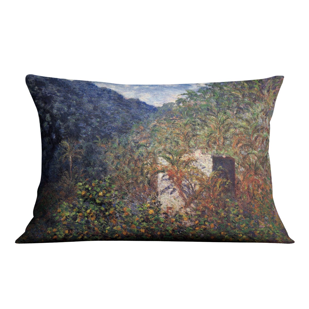 The Valley Sasso Bordighera by Monet Cushion