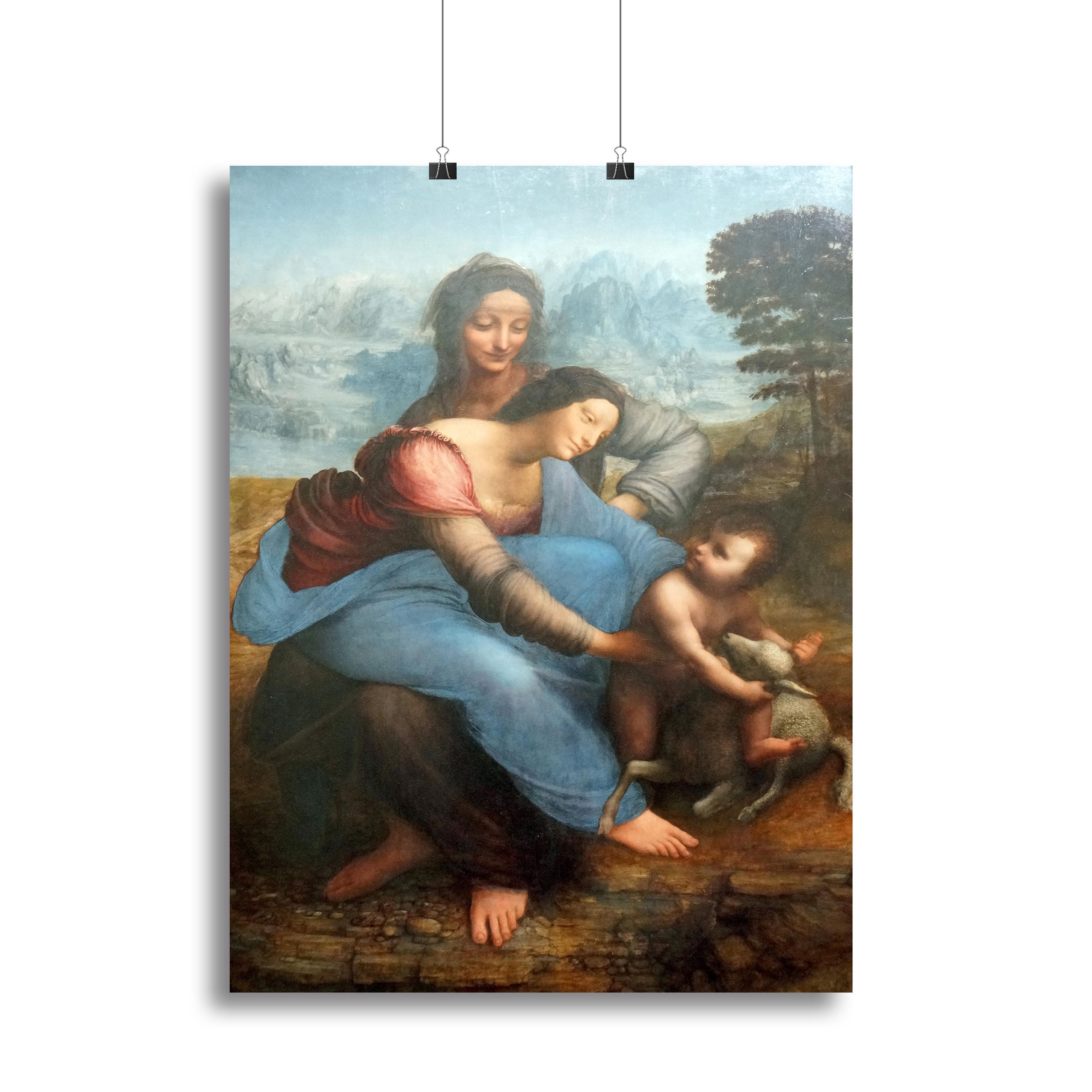The Virgin and Child with St Anne by Da Vinci Canvas Print or Poster - Canvas Art Rocks - 2