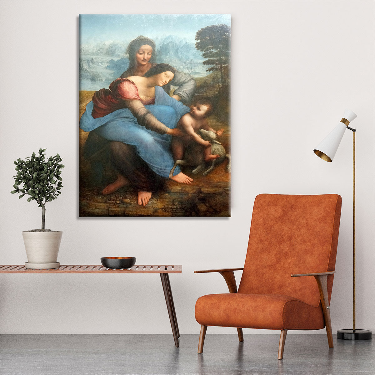 The Virgin and Child with St Anne by Da Vinci Canvas Print or Poster - Canvas Art Rocks - 6