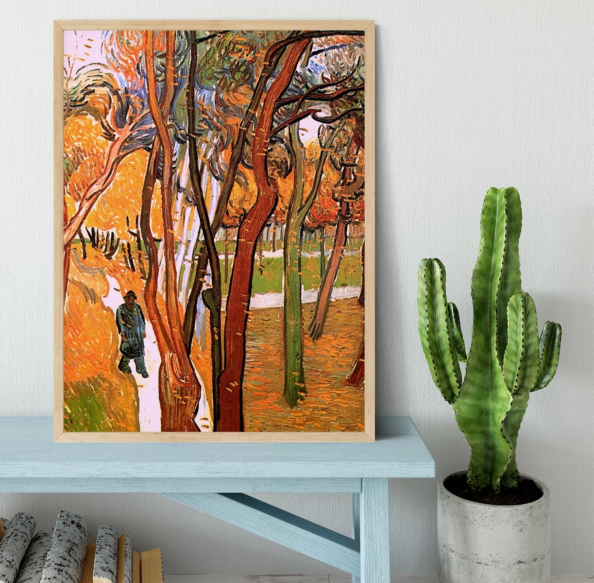 The Walk in Falling Leaves by Van Gogh Framed Print - Canvas Art Rocks - 4