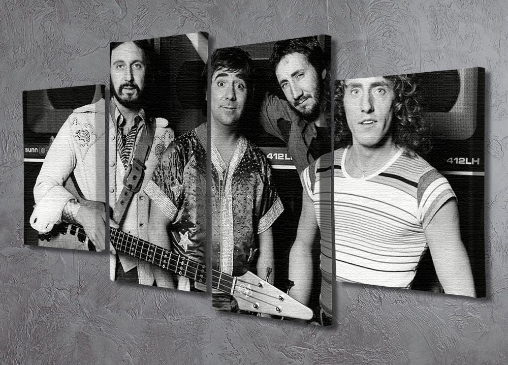The Who 1977 4 Split Panel Canvas - Canvas Art Rocks - 2