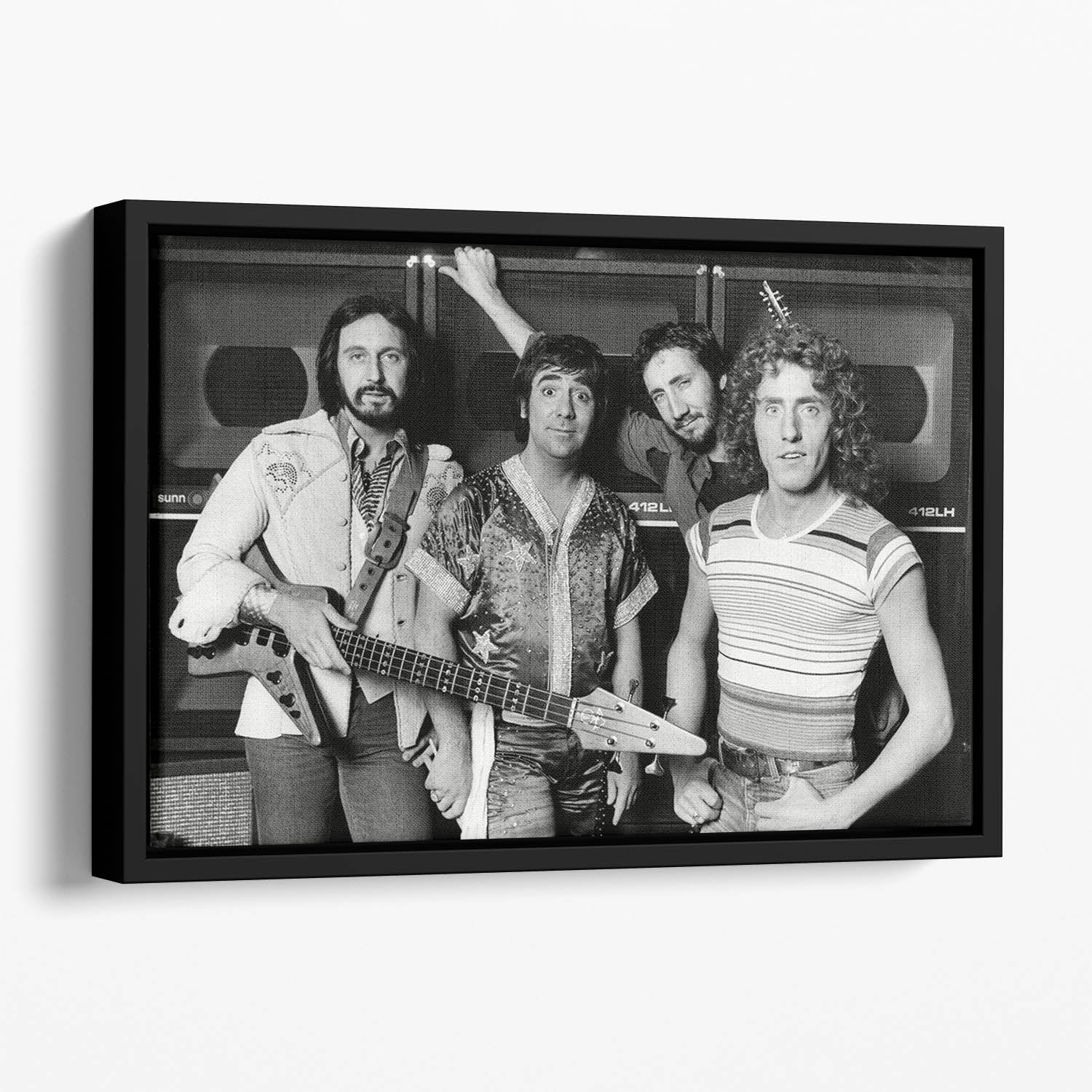 The Who 1977 Floating Framed Canvas