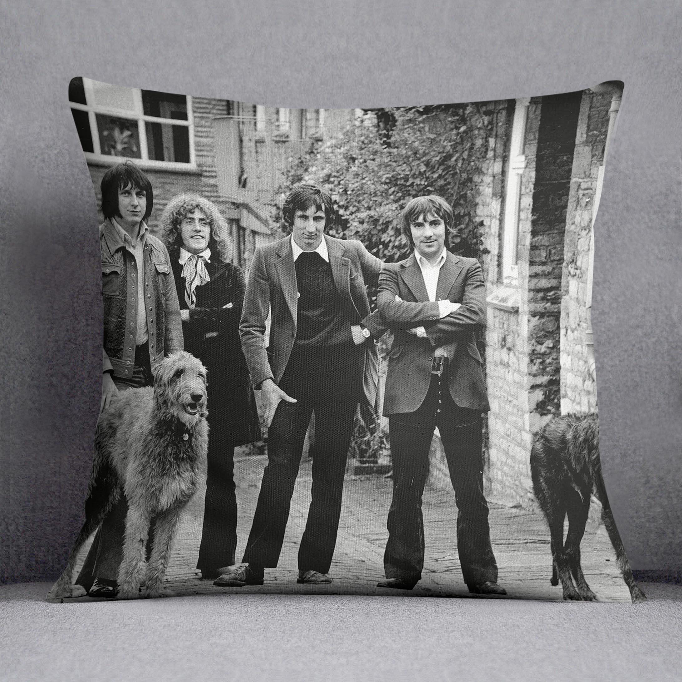 The Who with dogs Cushion