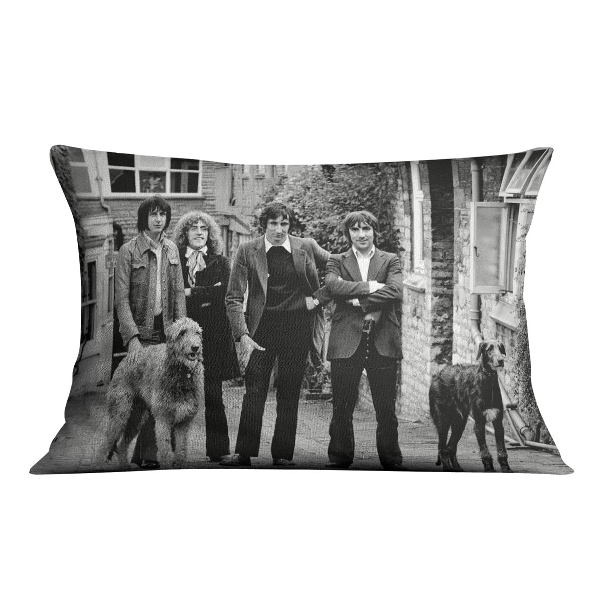 The Who with dogs Cushion