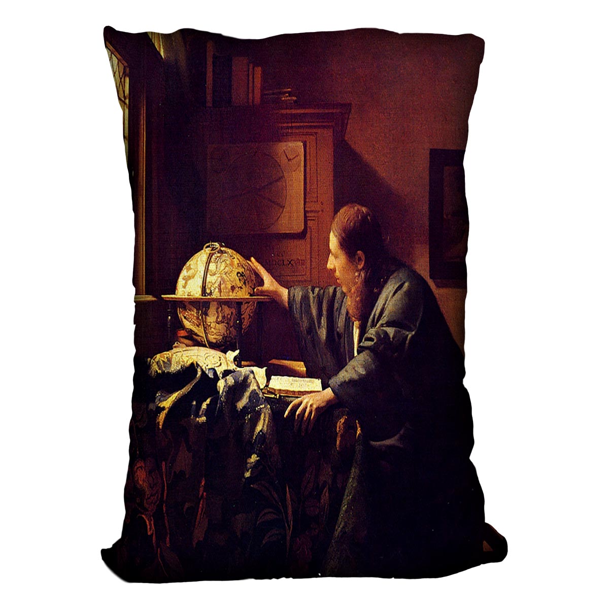 The astronomer by Vermeer Cushion