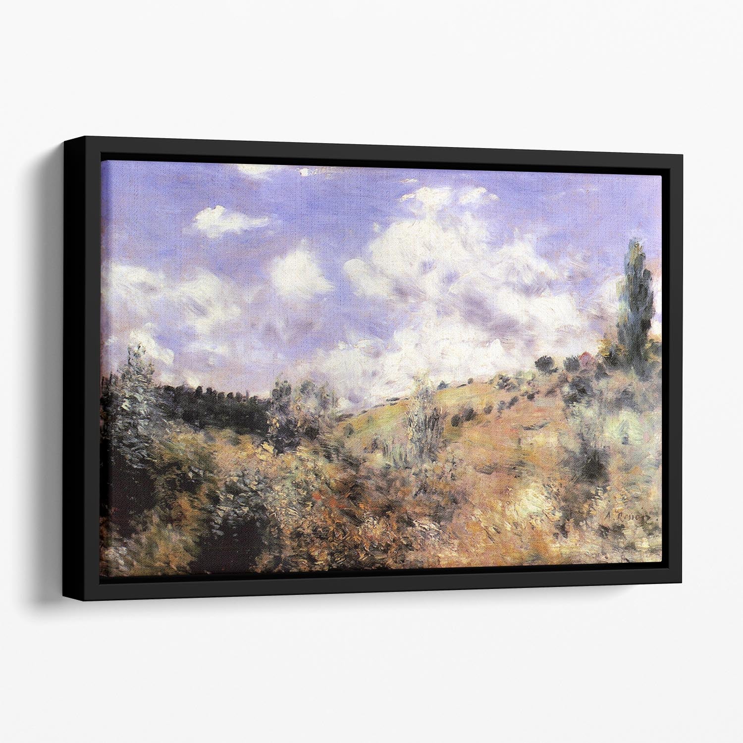 The blast by Renoir Floating Framed Canvas
