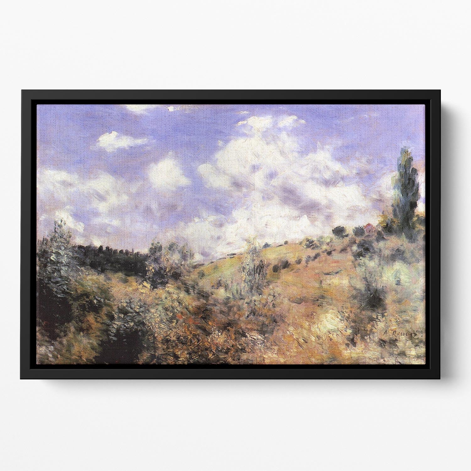 The blast by Renoir Floating Framed Canvas