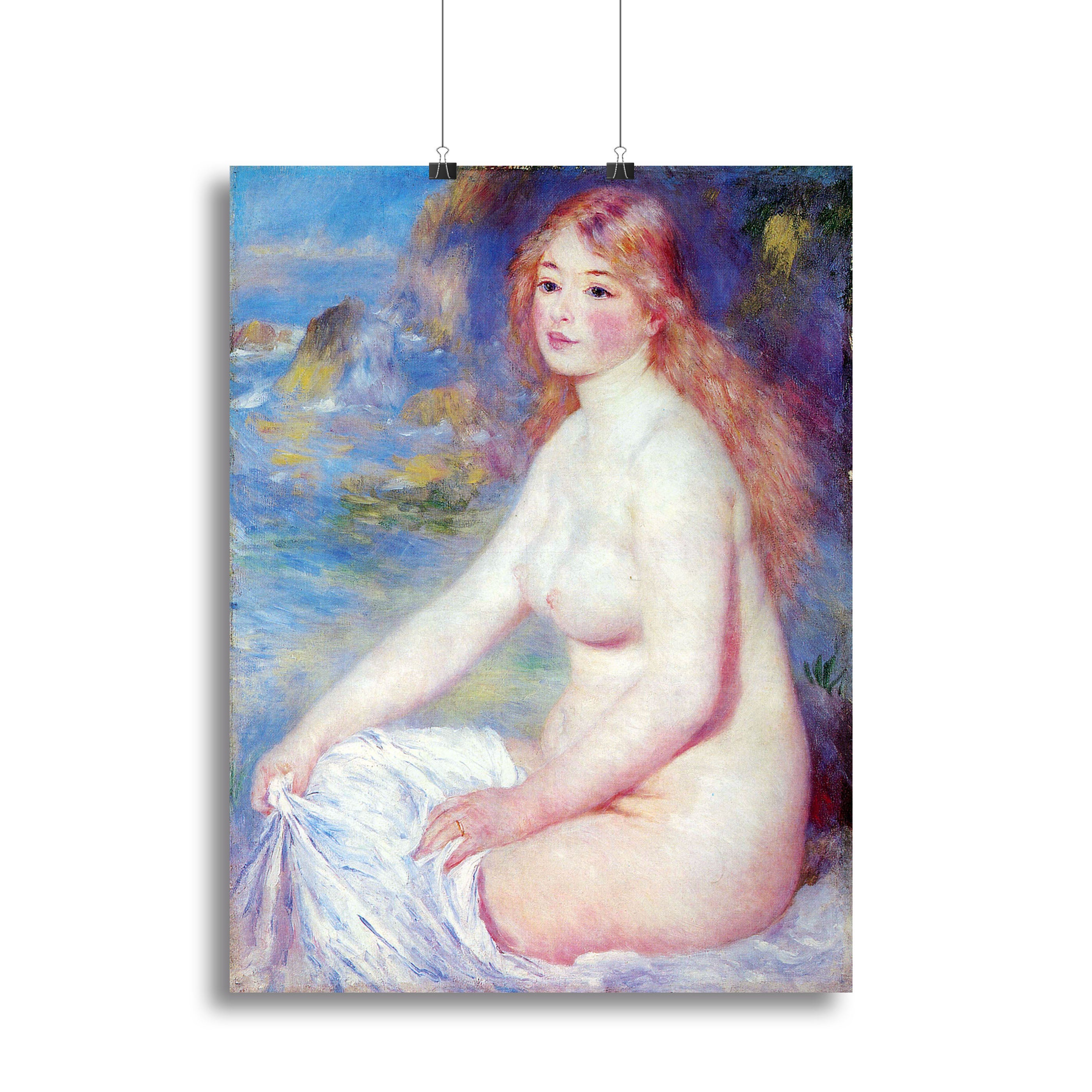 The blond bather 1 by Renoir Canvas Print or Poster - Canvas Art Rocks - 2