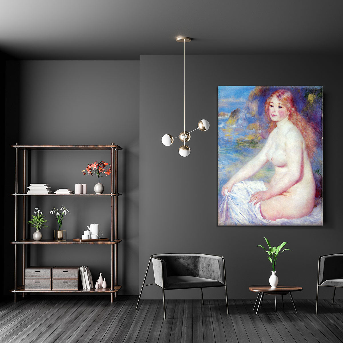 The blond bather 1 by Renoir Canvas Print or Poster - Canvas Art Rocks - 5
