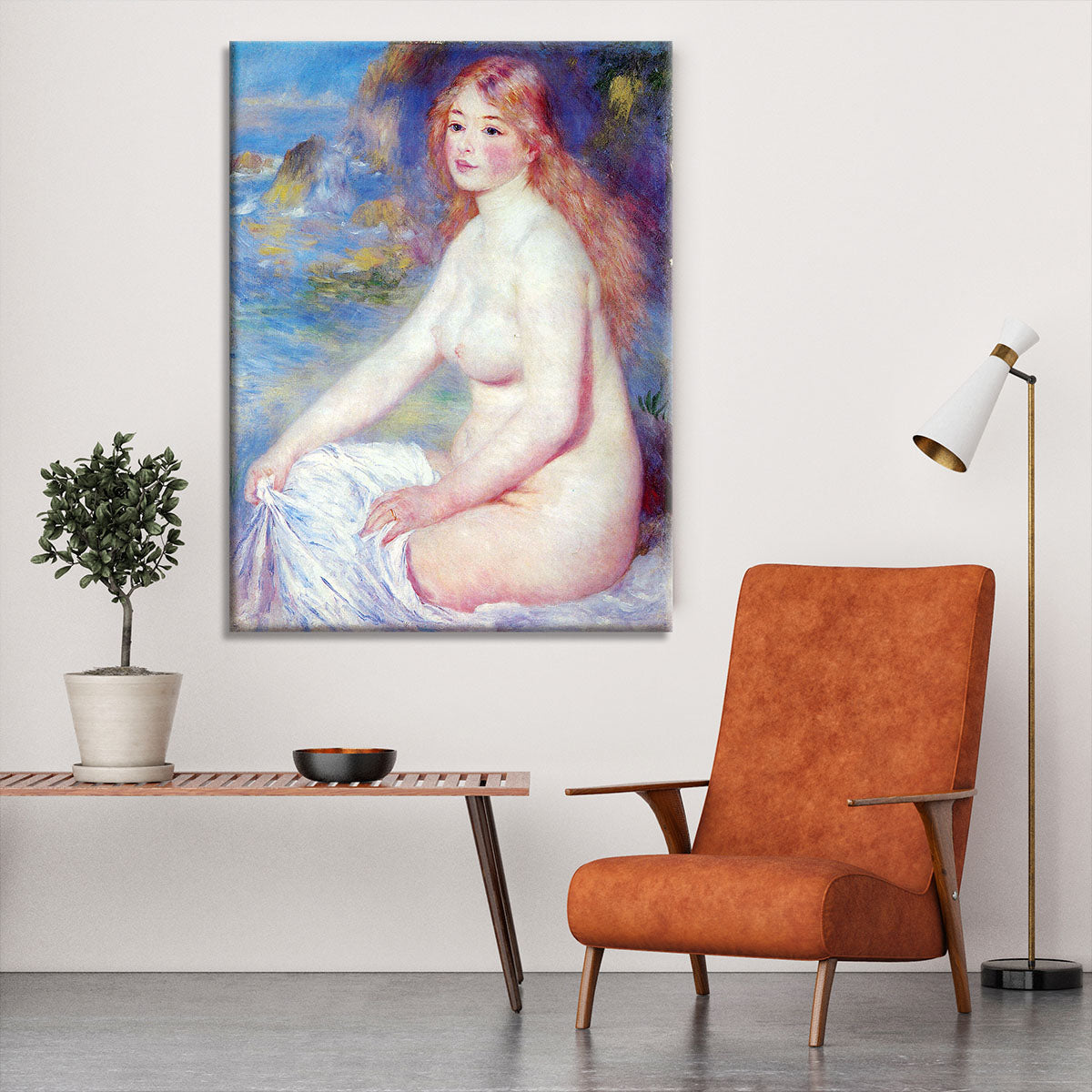 The blond bather 1 by Renoir Canvas Print or Poster - Canvas Art Rocks - 6