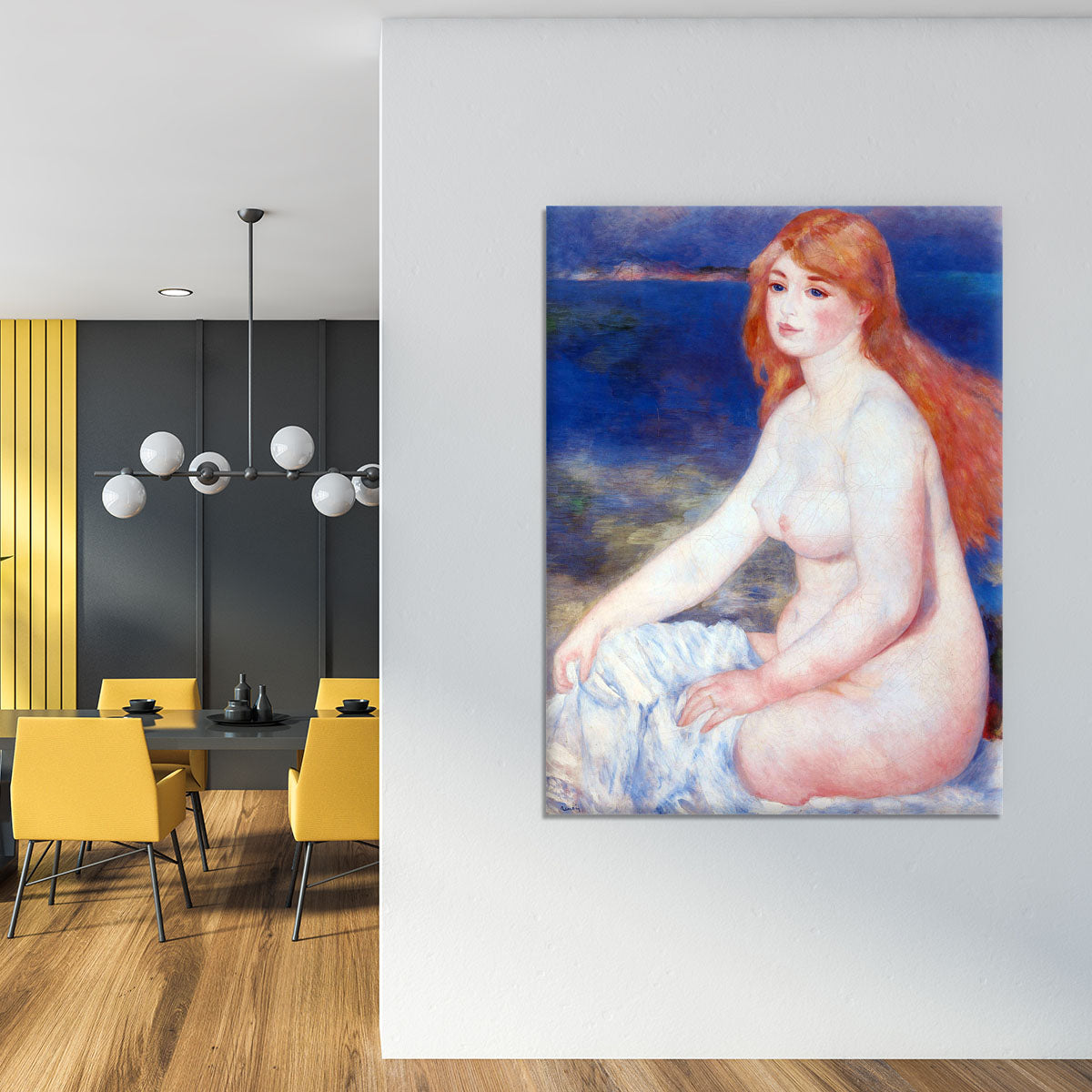 The blond bather 2 by Renoir Canvas Print or Poster - Canvas Art Rocks - 4