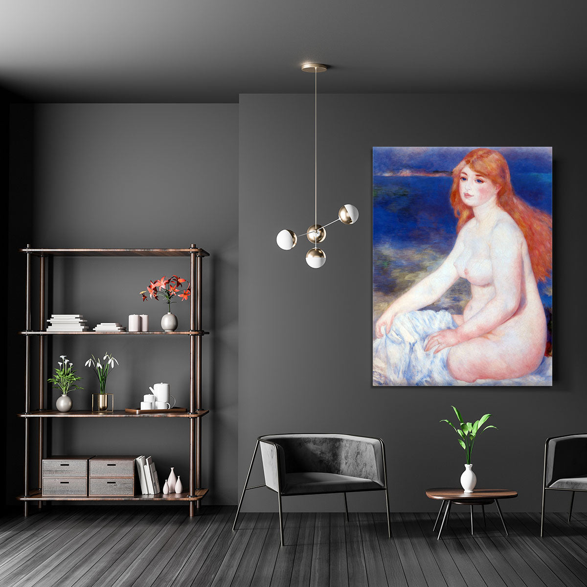 The blond bather 2 by Renoir Canvas Print or Poster - Canvas Art Rocks - 5