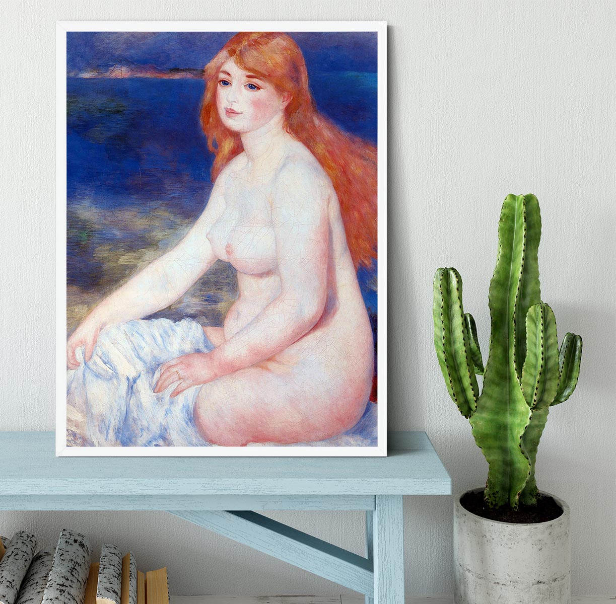 The blond bather 2 by Renoir Framed Print - Canvas Art Rocks -6