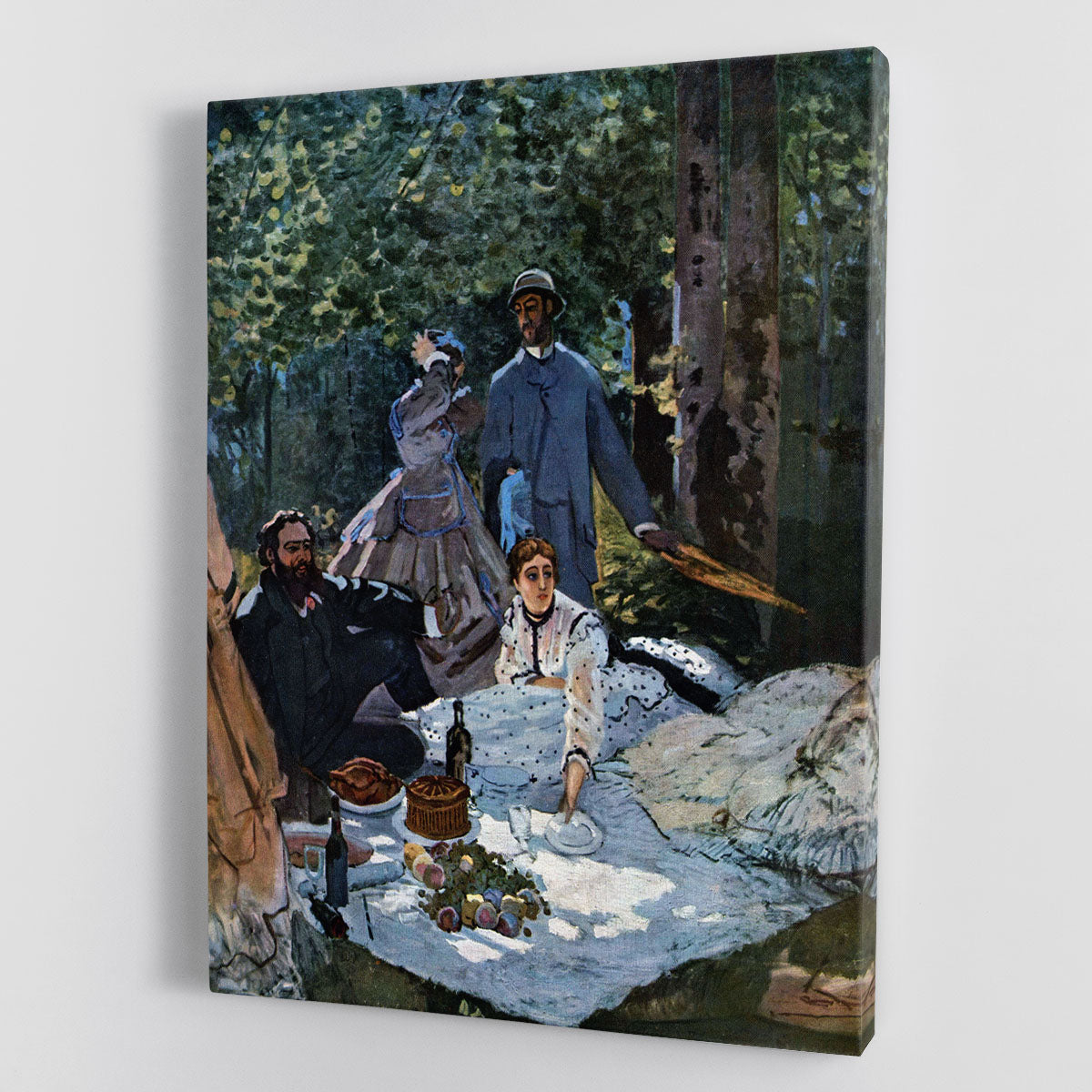 The breakfast outdoors central section by Monet Canvas Print or Poster - Canvas Art Rocks - 1
