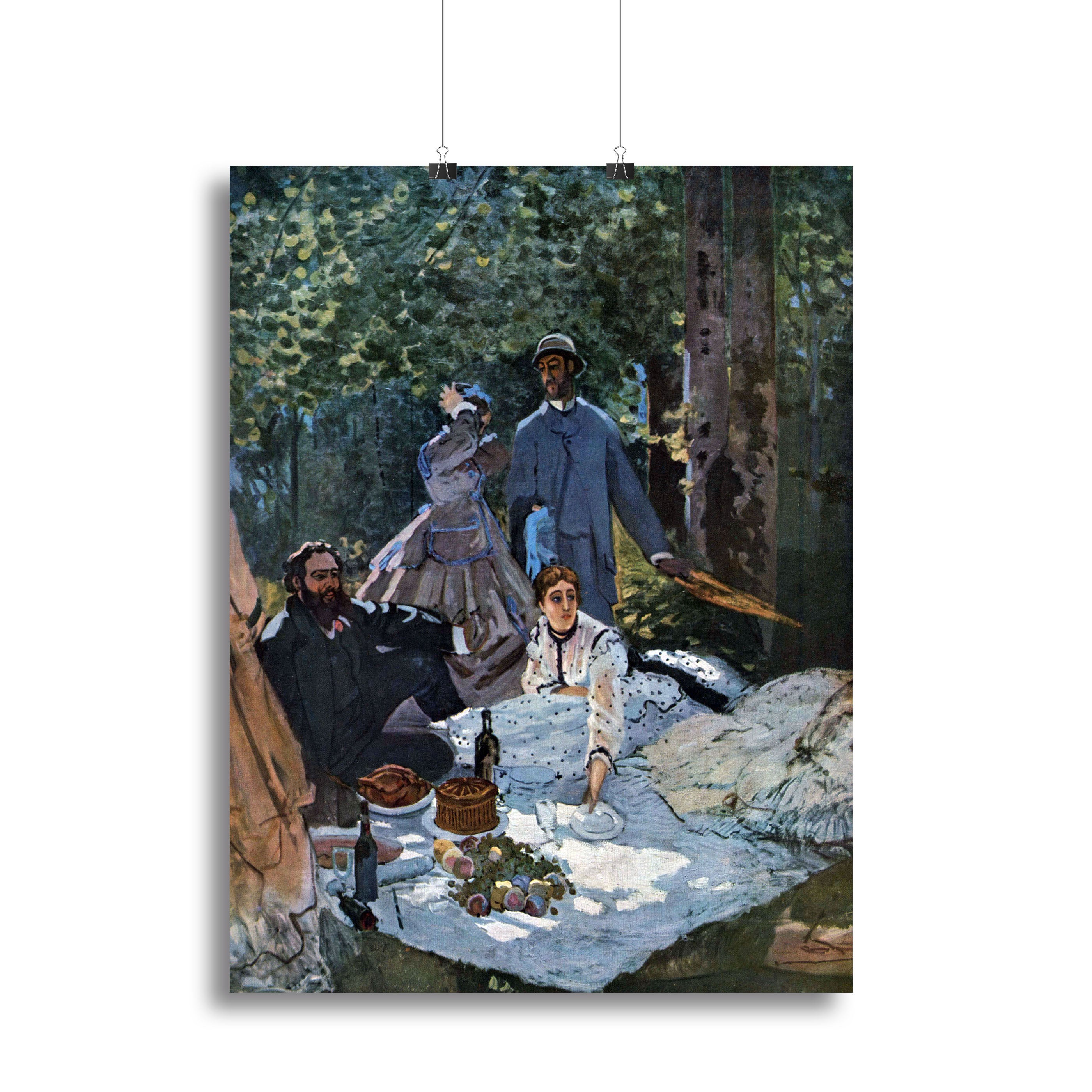 The breakfast outdoors central section by Monet Canvas Print or Poster - Canvas Art Rocks - 2