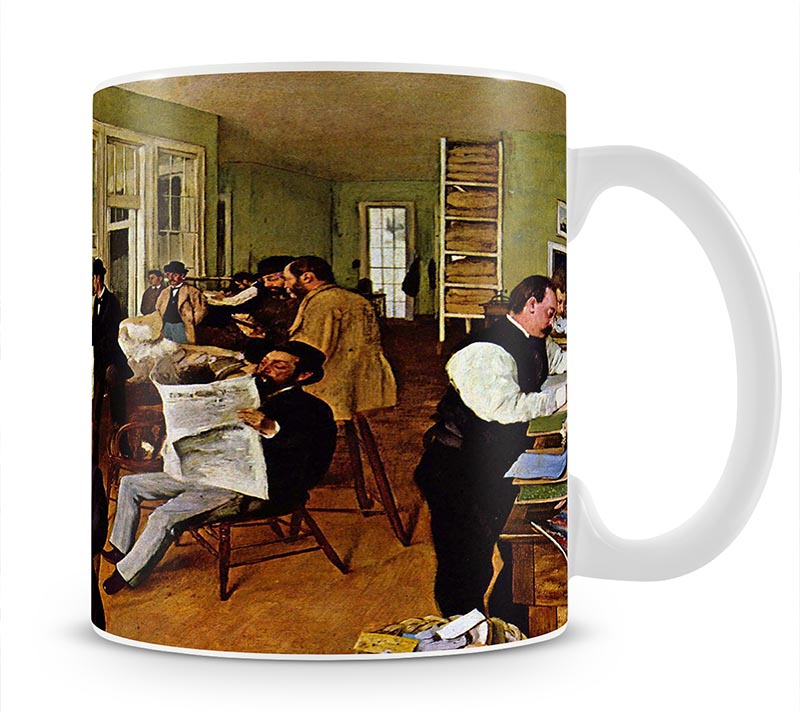 The cotton office in New Orleans by Degas Mug - Canvas Art Rocks - 1
