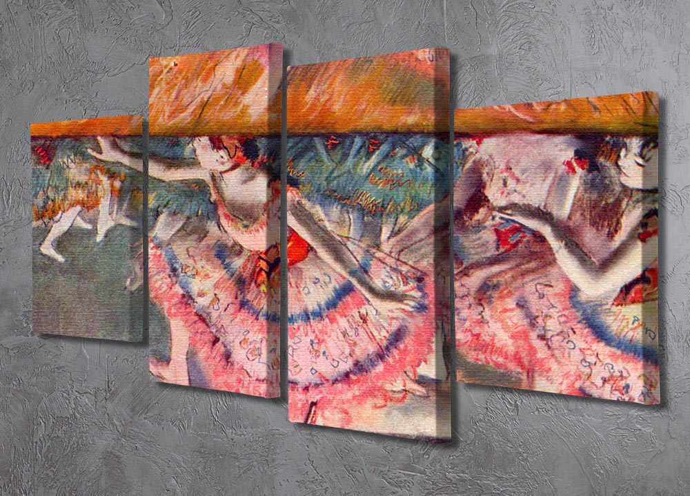 The curtain falls by Degas 4 Split Panel Canvas - Canvas Art Rocks - 2