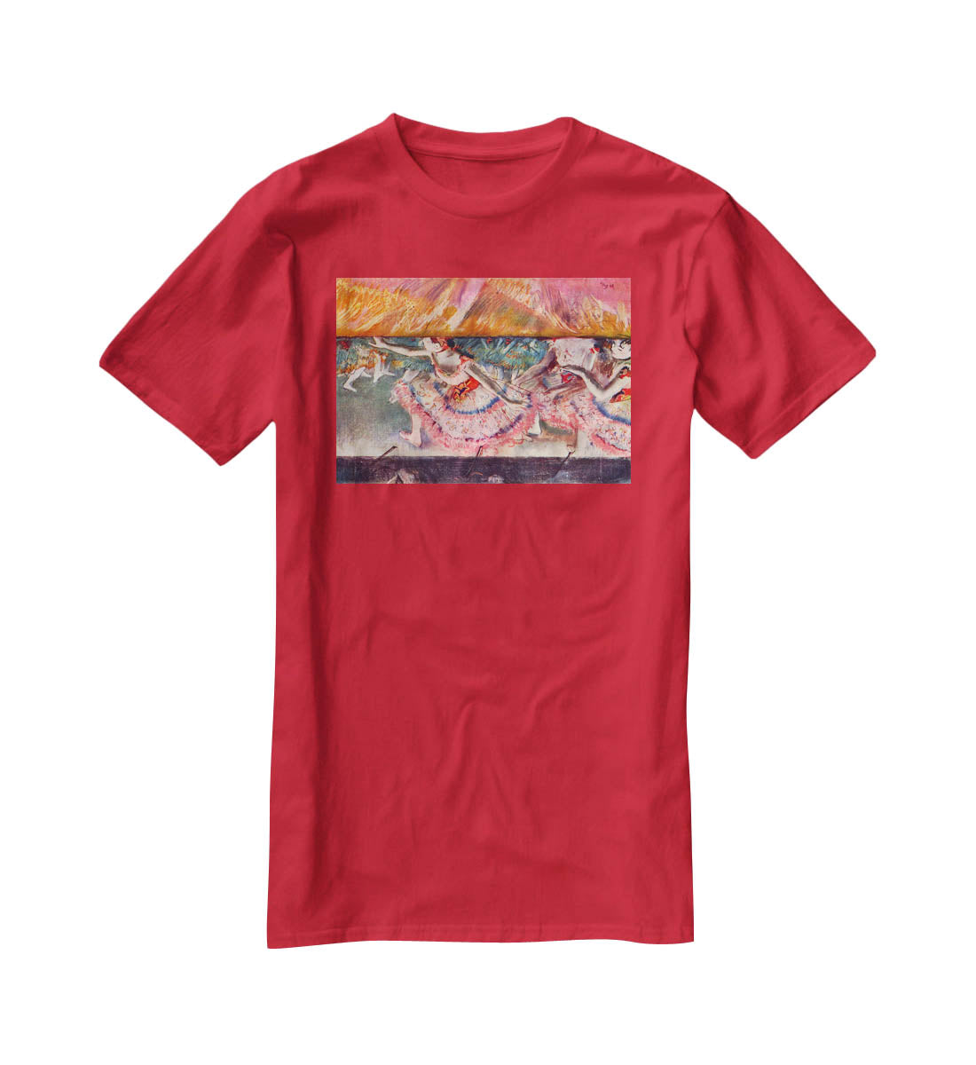 The curtain falls by Degas T-Shirt - Canvas Art Rocks - 4