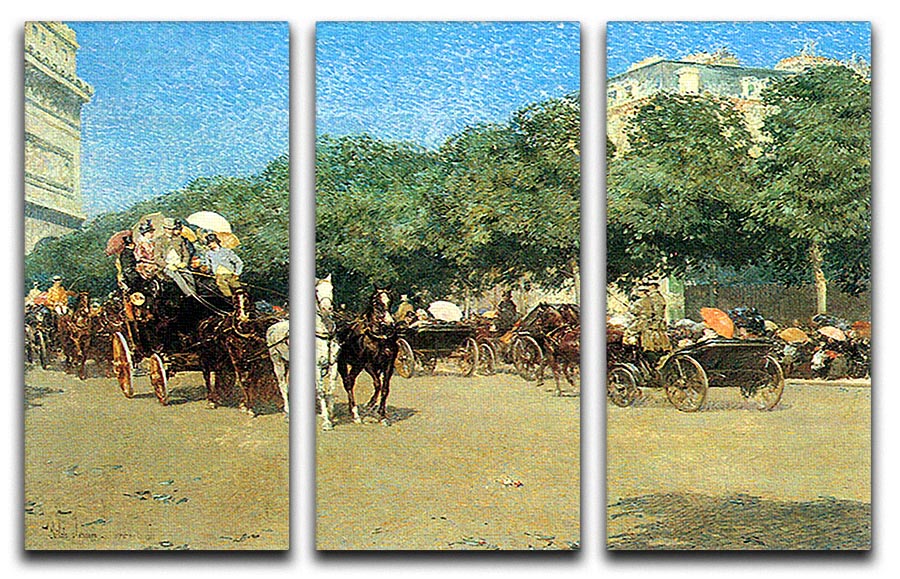 The day of the Grand Prize 1 by Hassam 3 Split Panel Canvas Print - Canvas Art Rocks - 1