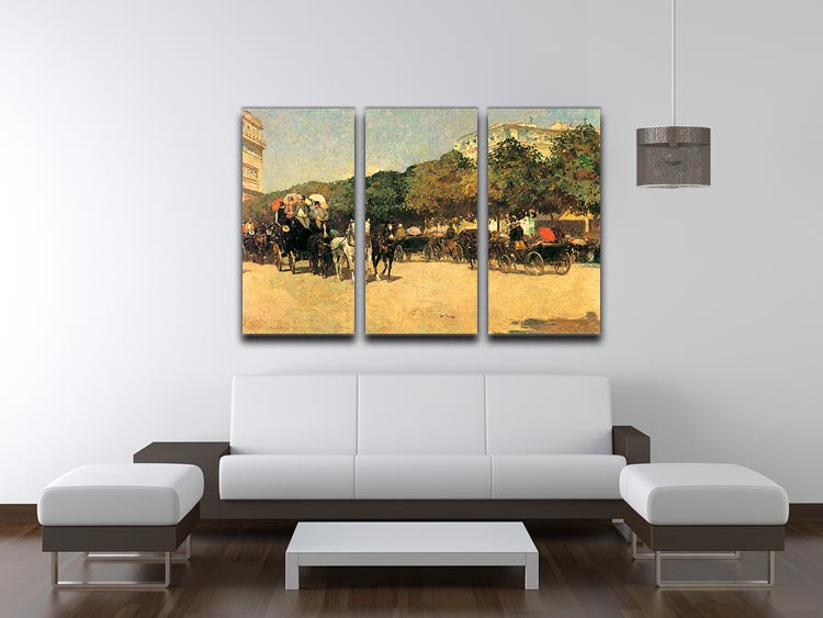 The day of the Grand Prize 2 by Hassam 3 Split Panel Canvas Print - Canvas Art Rocks - 3
