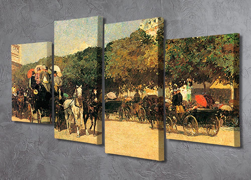 The day of the Grand Prize 2 by Hassam 4 Split Panel Canvas - Canvas Art Rocks - 2