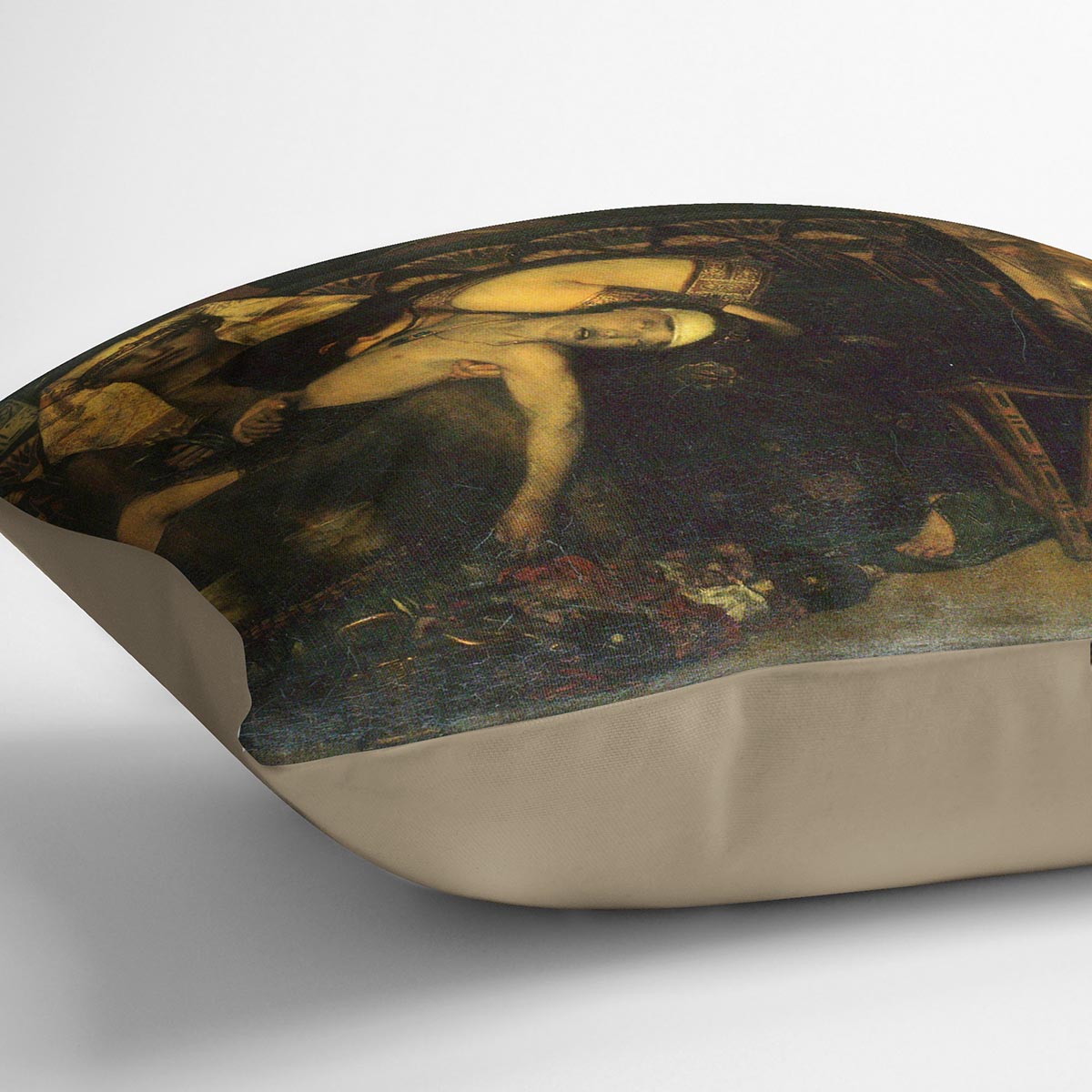 The death of the First Born by Alma Tadema Cushion - Canvas Art Rocks - 2