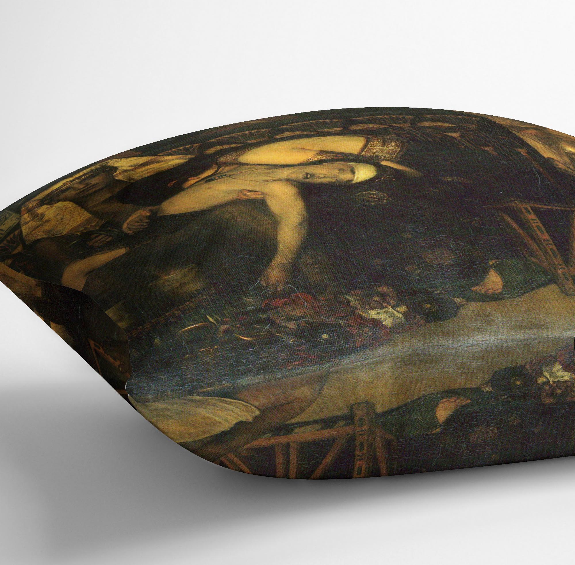 The death of the First Born by Alma Tadema Cushion - Canvas Art Rocks - 3