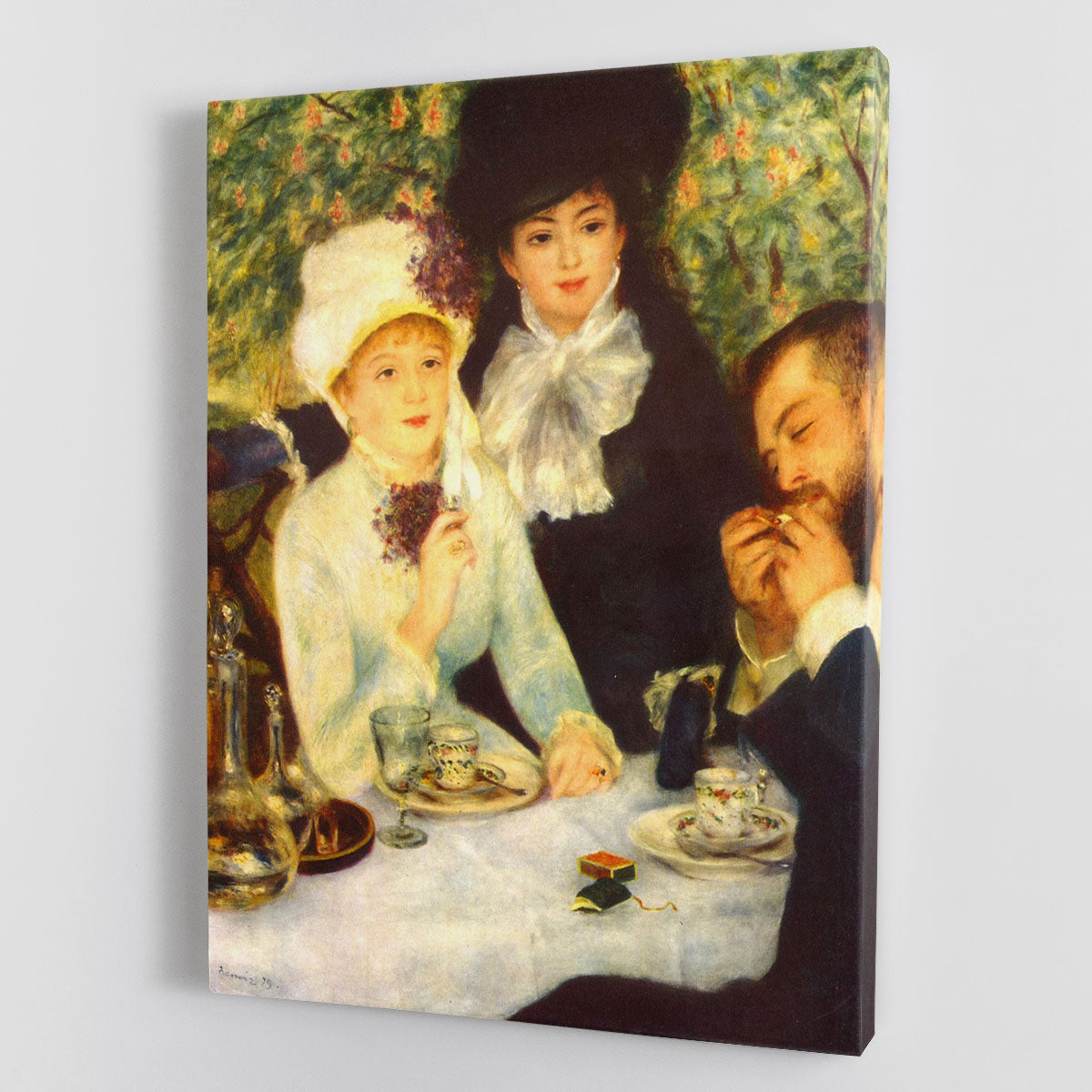 The end of the breakfast by Renoir Canvas Print or Poster - Canvas Art Rocks - 1
