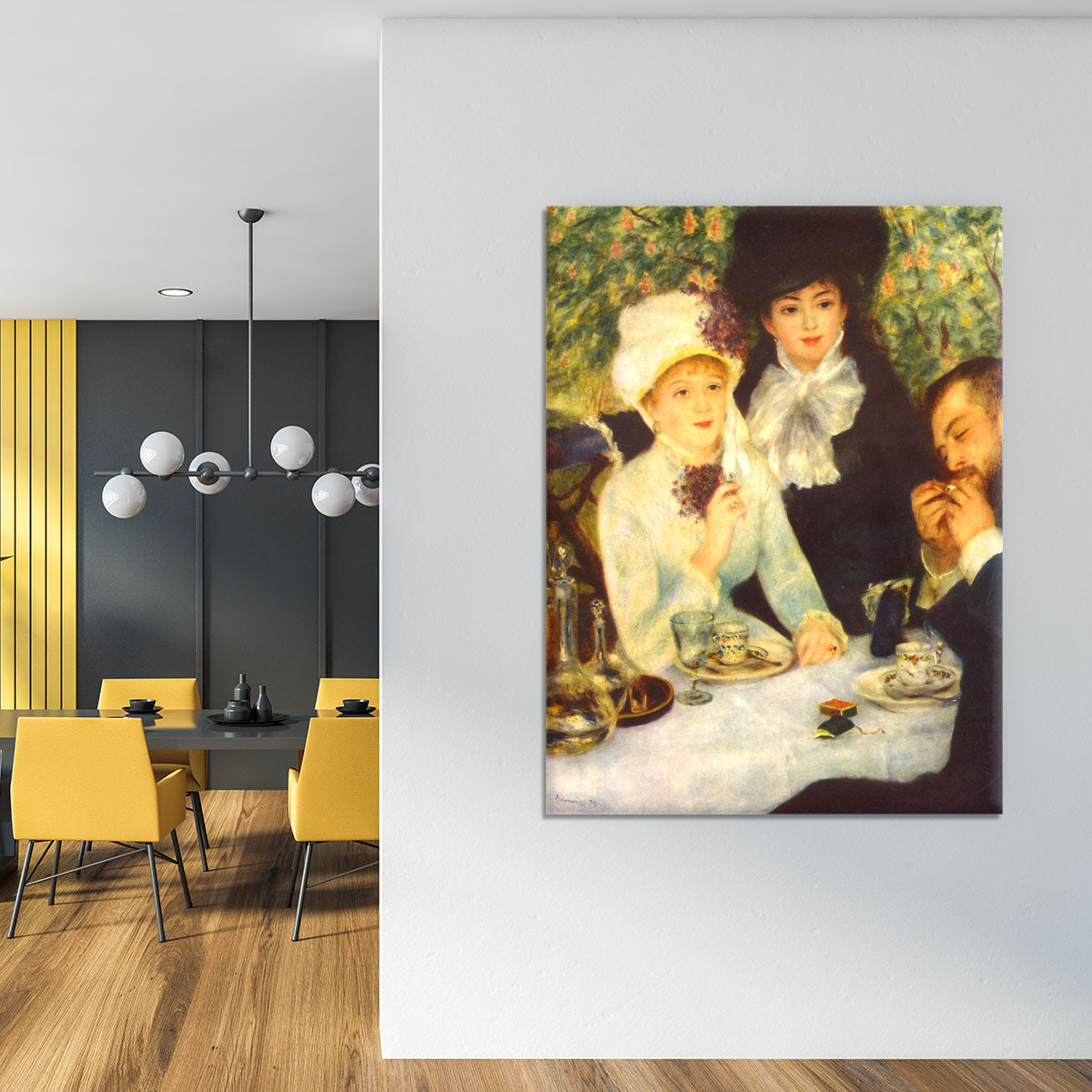 The end of the breakfast by Renoir Canvas Print or Poster - Canvas Art Rocks - 4
