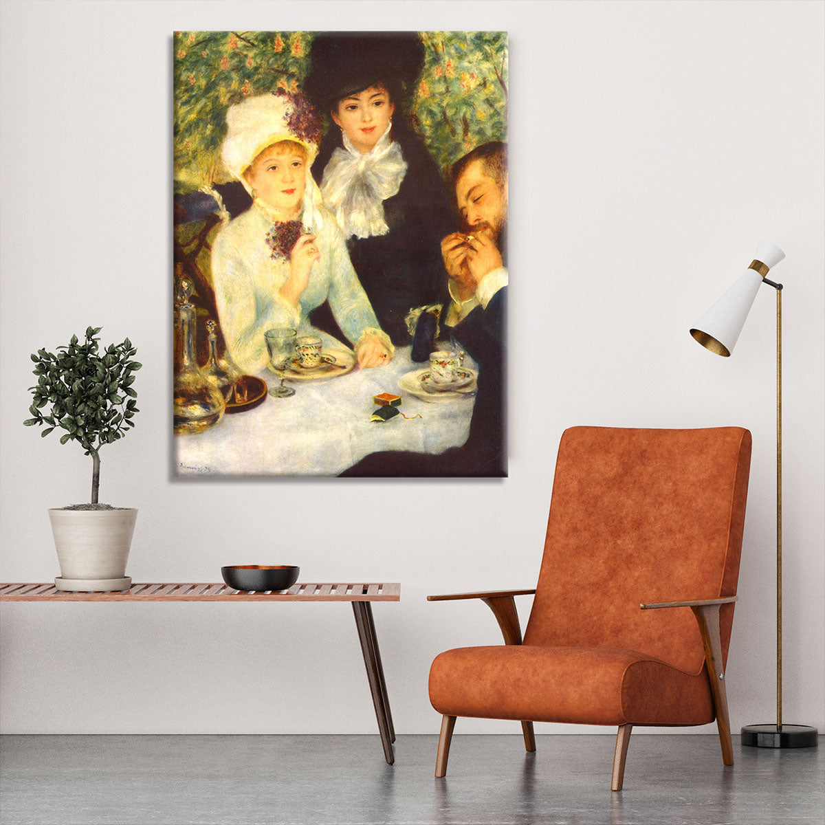 The end of the breakfast by Renoir Canvas Print or Poster - Canvas Art Rocks - 6