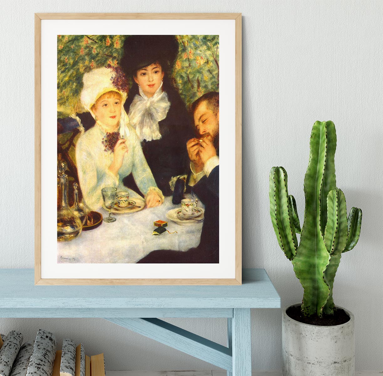 The end of the breakfast by Renoir Framed Print - Canvas Art Rocks - 3