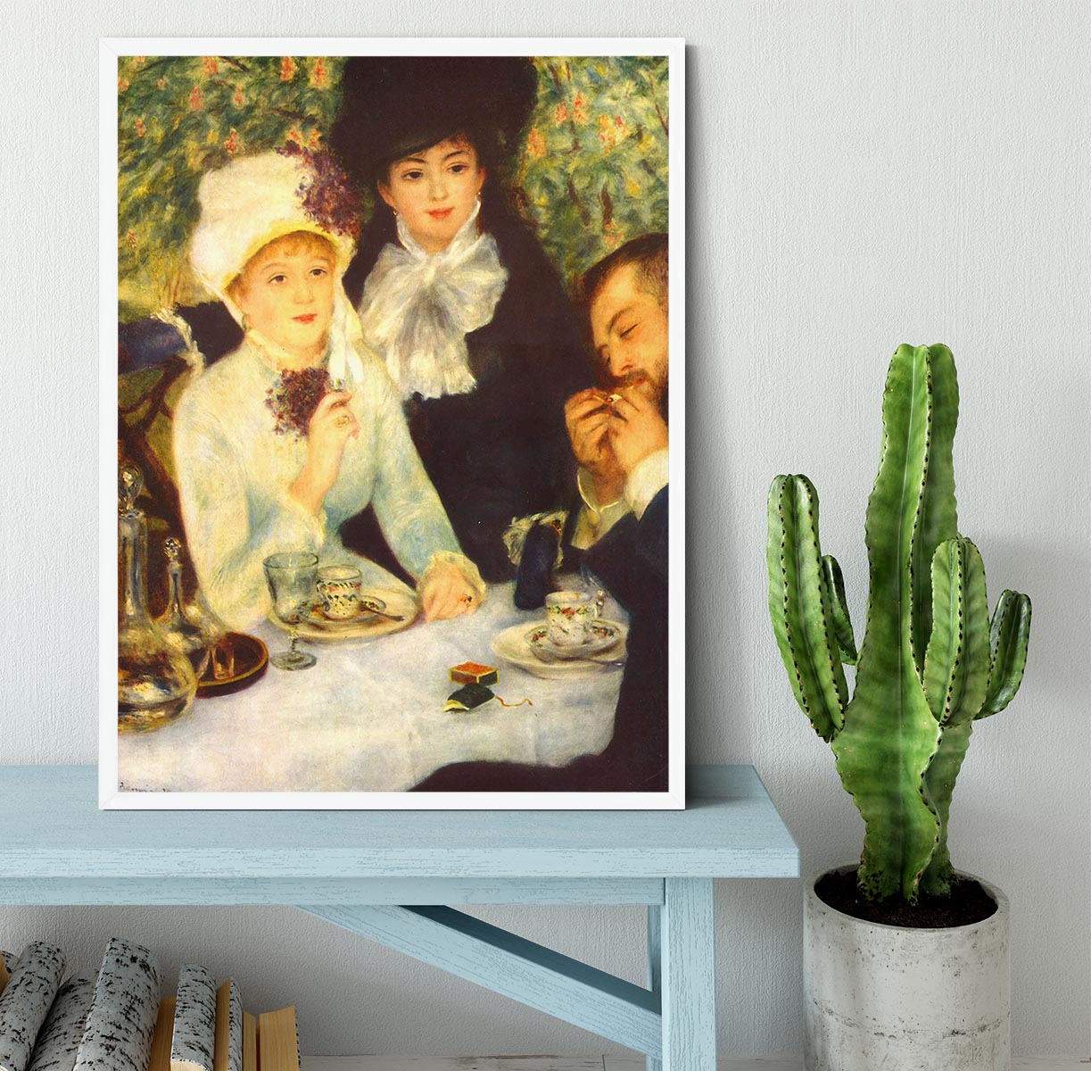 The end of the breakfast by Renoir Framed Print - Canvas Art Rocks -6