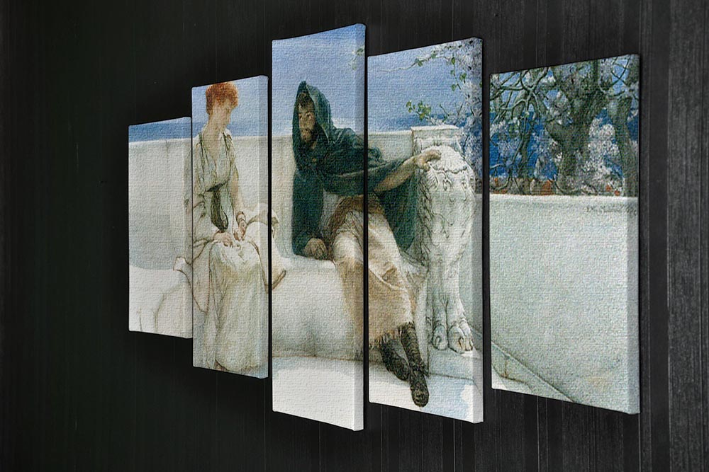 The explaination by Alma Tadema 5 Split Panel Canvas - Canvas Art Rocks - 2