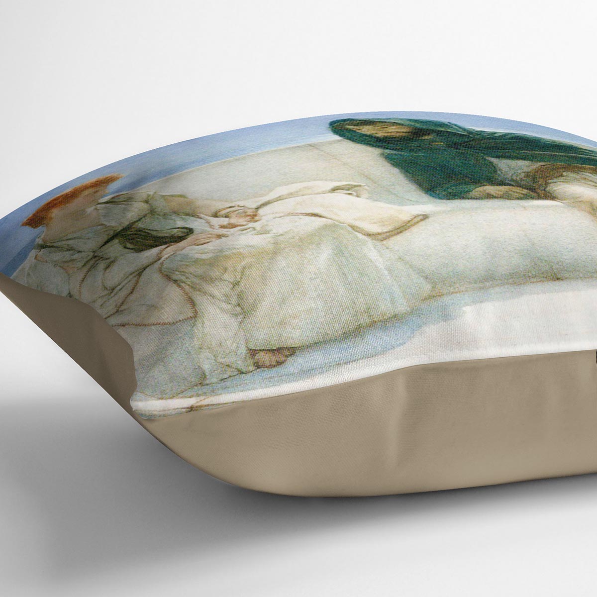 The explaination by Alma Tadema Cushion - Canvas Art Rocks - 2
