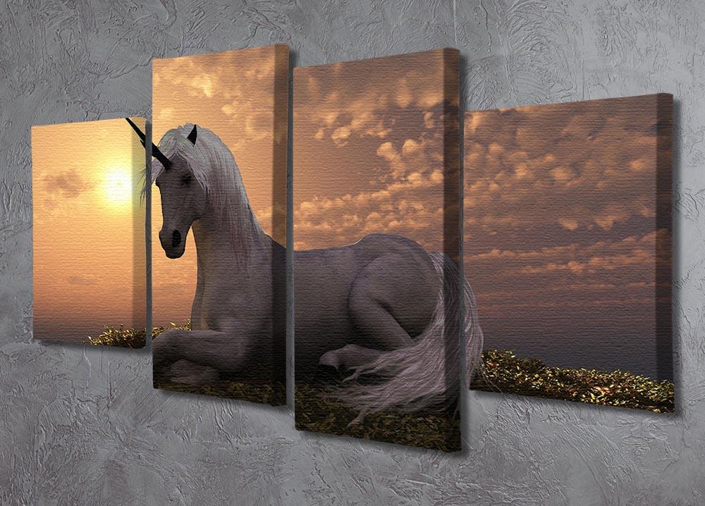 The fabled creature laying 4 Split Panel Canvas  - Canvas Art Rocks - 2