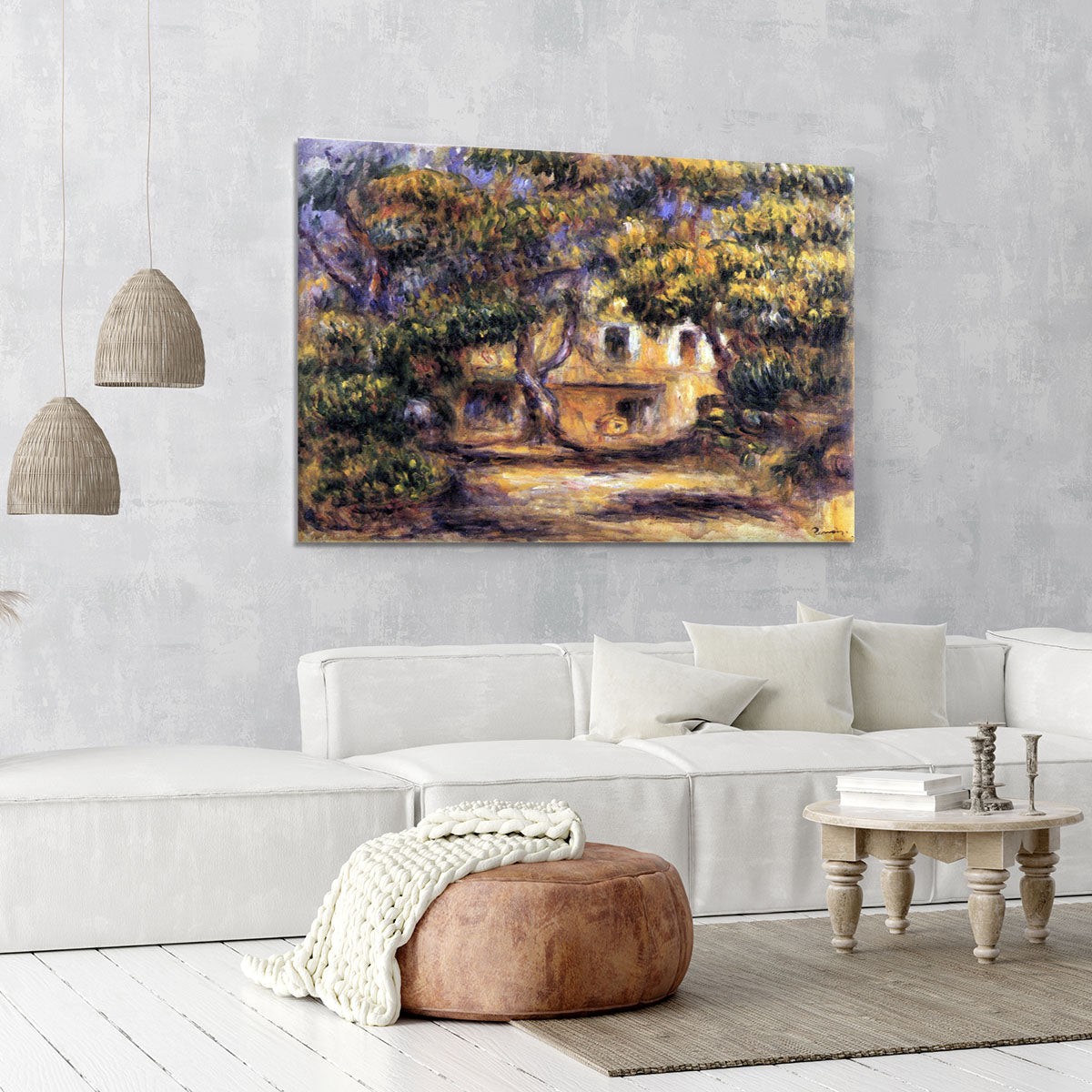 The farm at Les Collettes by Renoir Canvas Print or Poster - Canvas Art Rocks - 6
