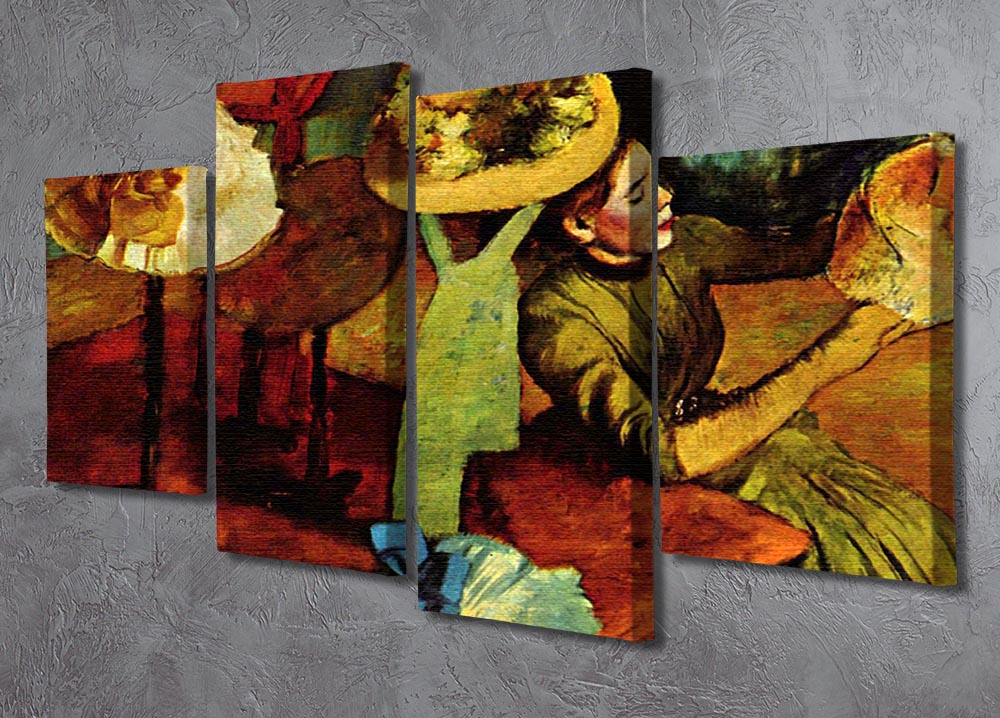 The fashion shop by Degas 4 Split Panel Canvas - Canvas Art Rocks - 2