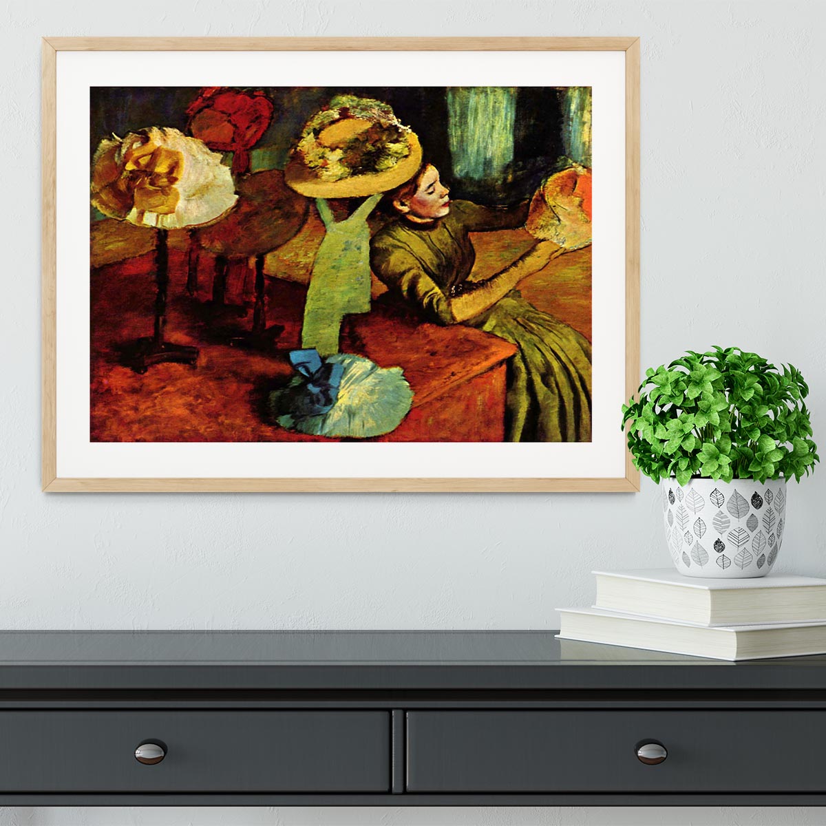 The fashion shop by Degas Framed Print - Canvas Art Rocks - 3