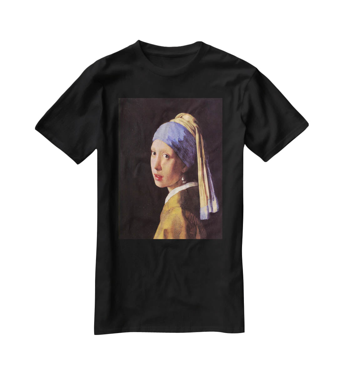 The girl with the pearl earring by Vermeer T-Shirt - Canvas Art Rocks - 1