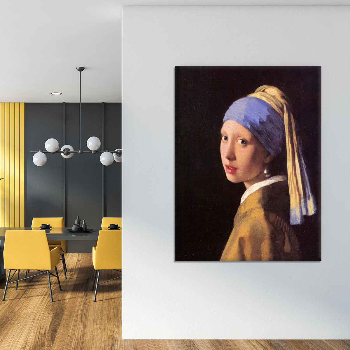 The girl with the pearl earring by Vermeer Canvas Print or Poster - Canvas Art Rocks - 4