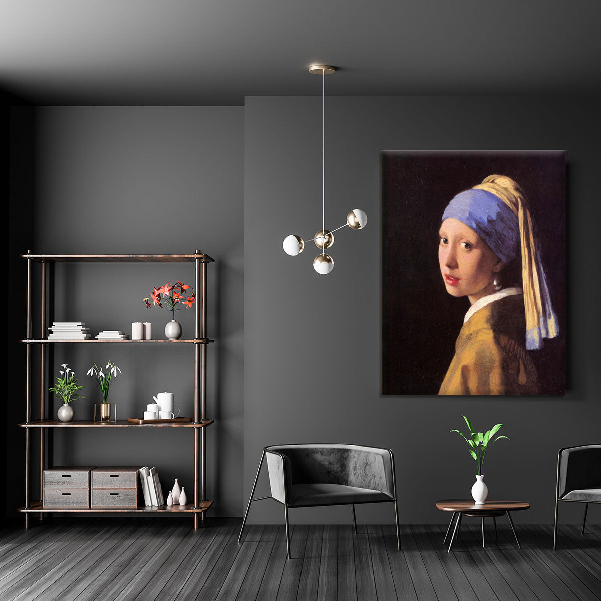 The girl with the pearl earring by Vermeer Canvas Print or Poster - Canvas Art Rocks - 5