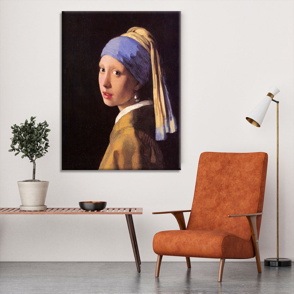 The girl with the pearl earring by Vermeer Canvas Print or Poster - Canvas Art Rocks - 6