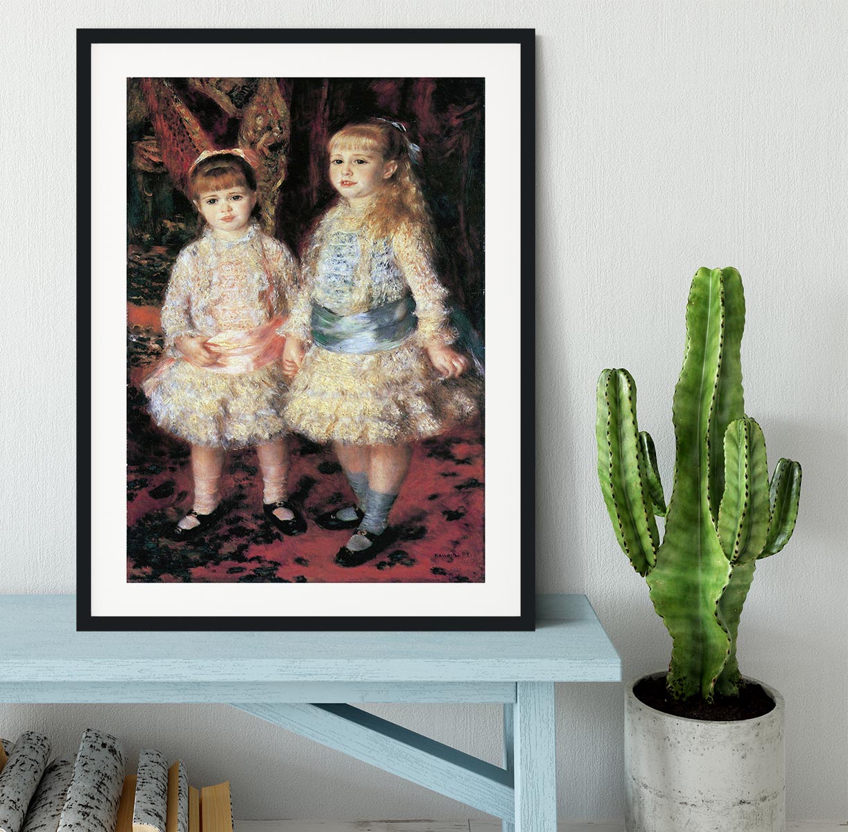 The girls Cahen dAnvers by Renoir Framed Print - Canvas Art Rocks - 1
