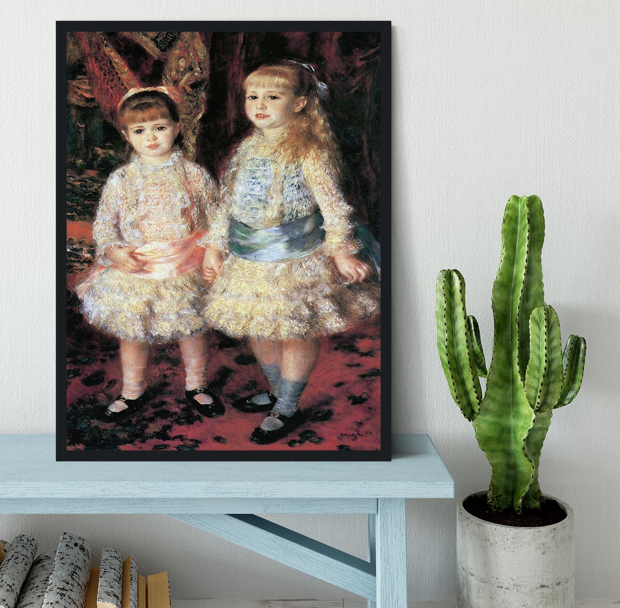 The girls Cahen dAnvers by Renoir Framed Print - Canvas Art Rocks - 2