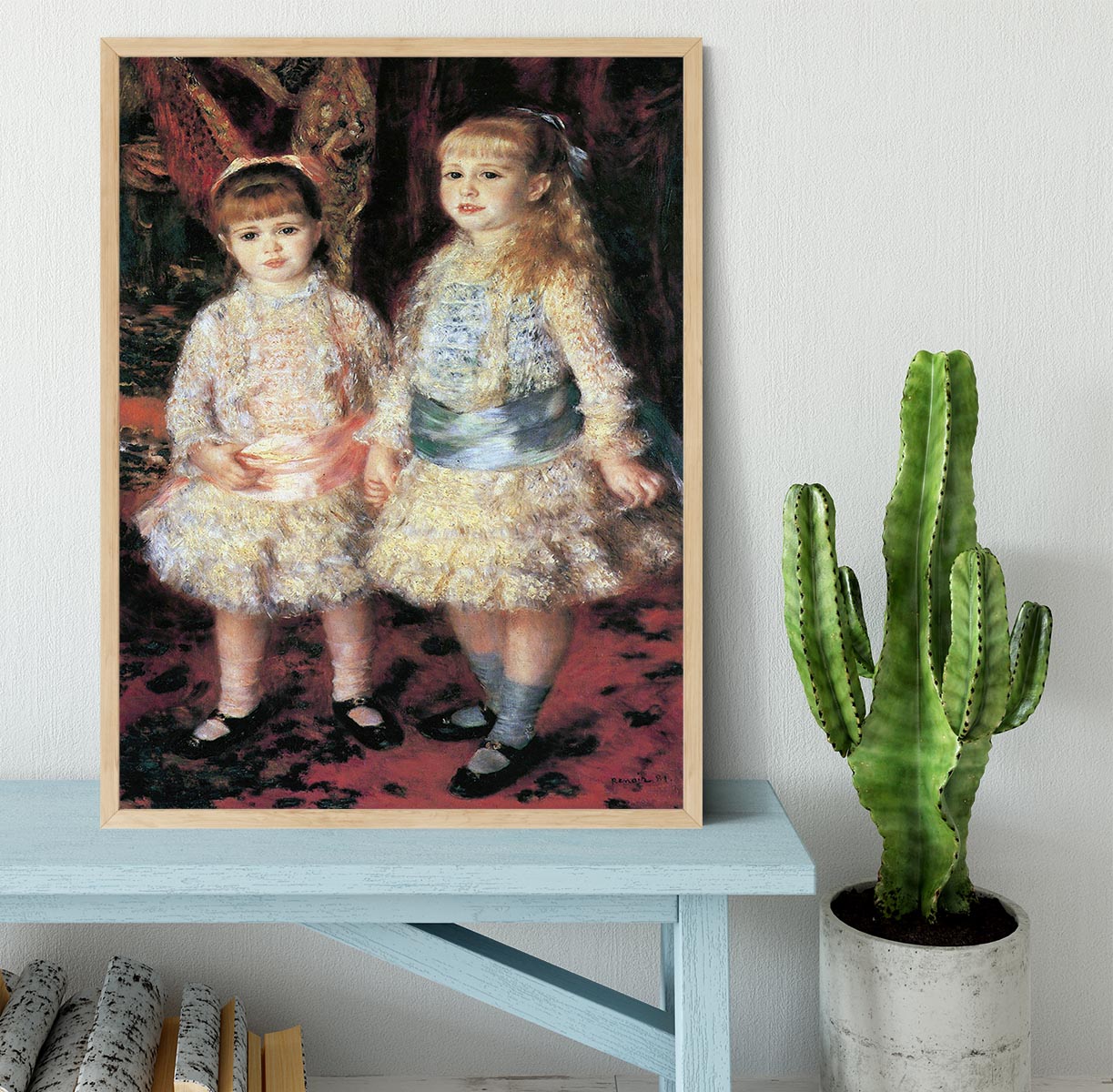 The girls Cahen dAnvers by Renoir Framed Print - Canvas Art Rocks - 4