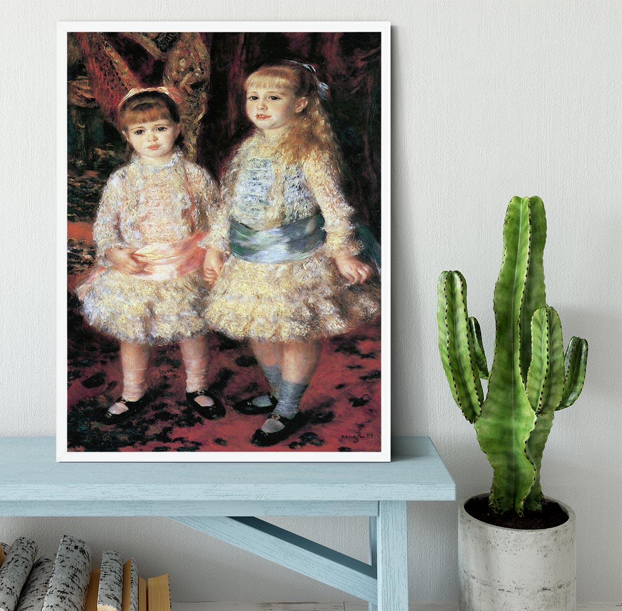 The girls Cahen dAnvers by Renoir Framed Print - Canvas Art Rocks -6