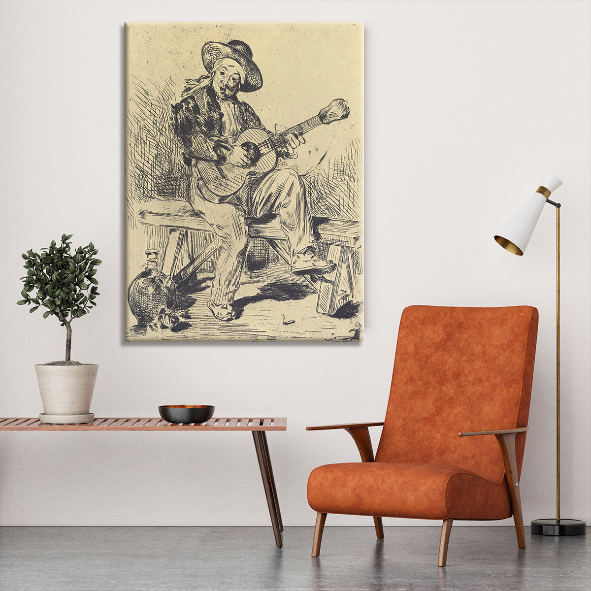 The guitar Player by Manet Canvas Print or Poster - Canvas Art Rocks - 6